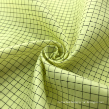 Cleanroom Workwear 5mm Grid Polyester Clothing ESD Anti-static Fabric